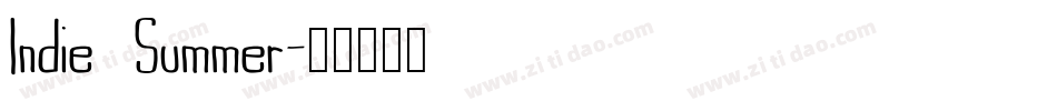 Indie Summer字体转换